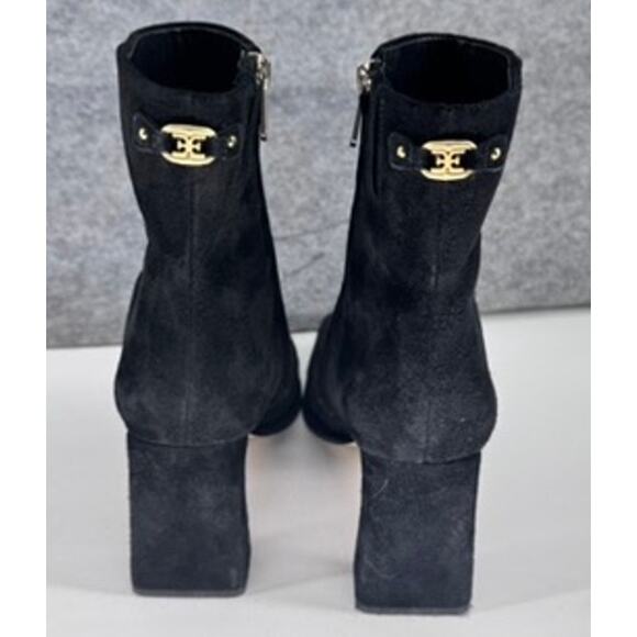 Sam Edelman Irie Square Toe Boot Black Size 9.5 Suede - Picture 6 of 7